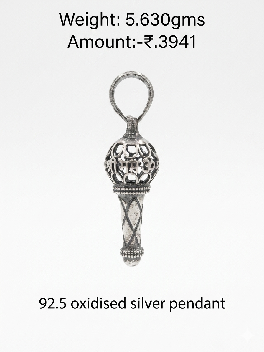 Gada Pendant · 92.5 Silver